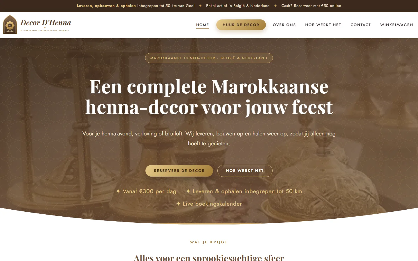 Homepage van Decor D'Henna