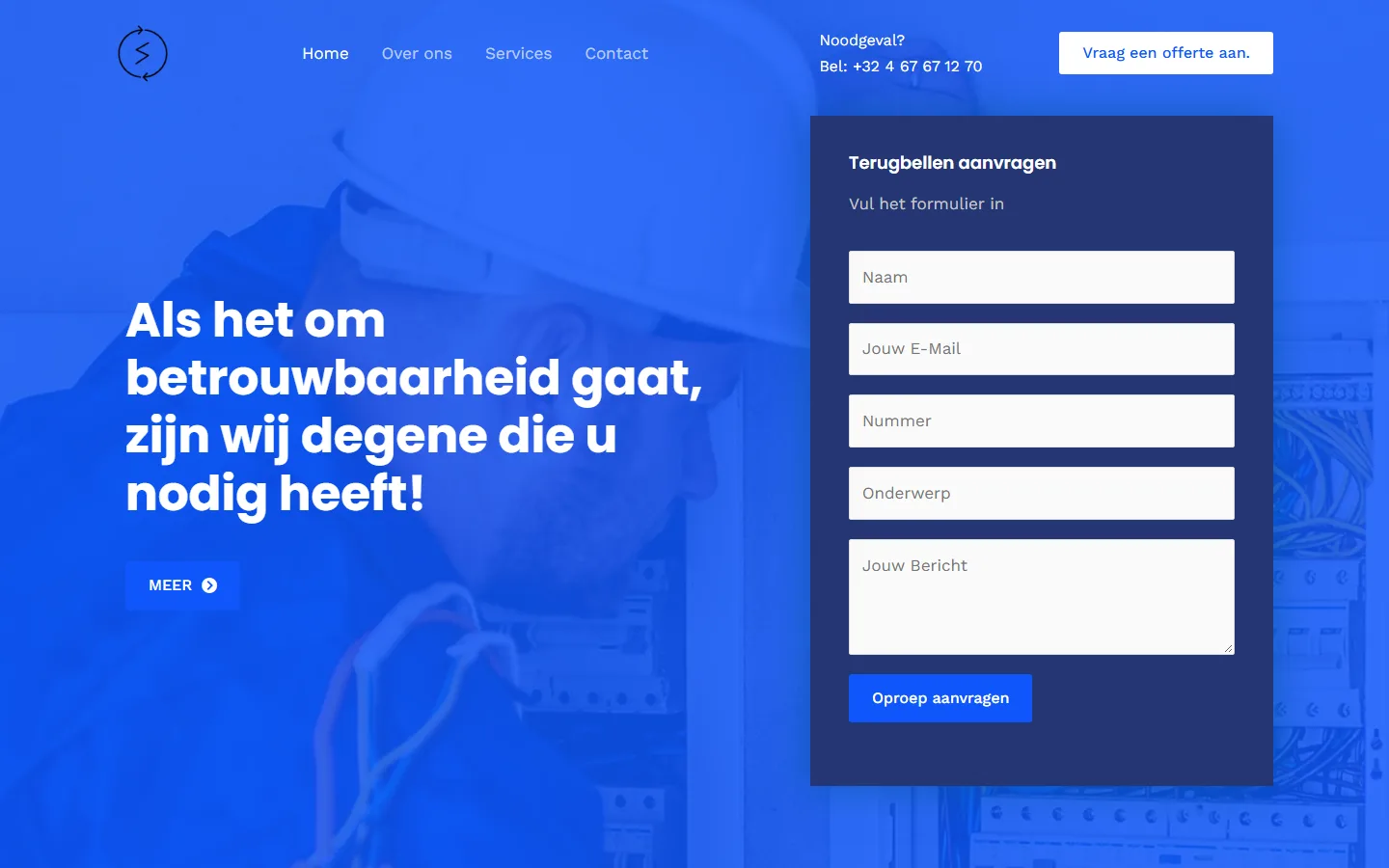 Homepage van EcoElektro